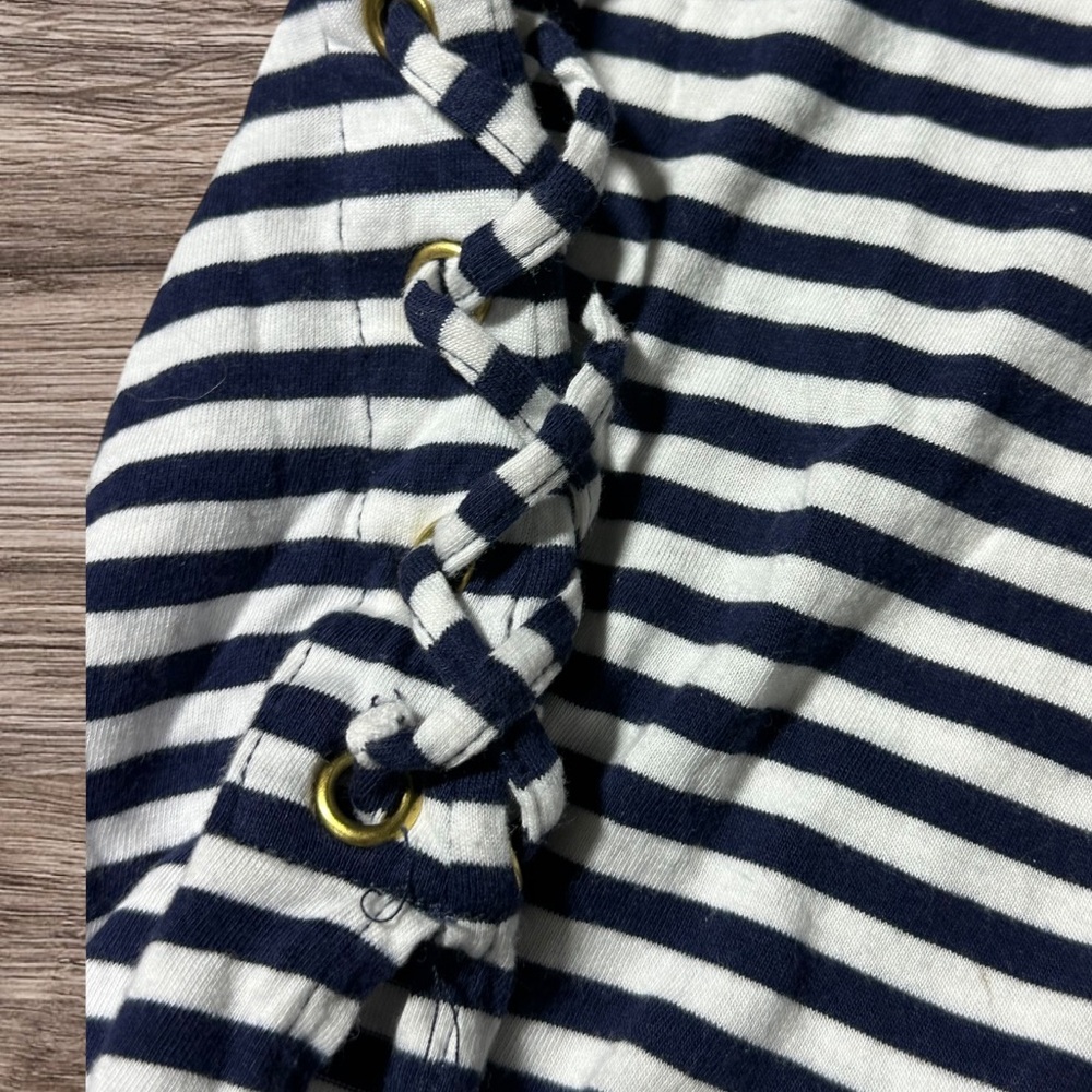 Women’s Michael Kors Blouse Blue/White stripes Size XL - Picture 7 of 8